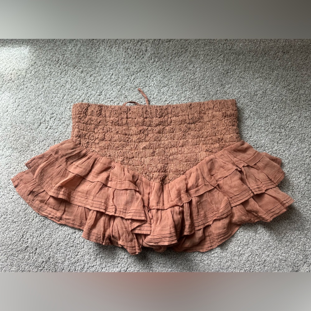FREE PEOPLE
Fp One Lucia Mini Skirt - Clay Brown - Picture 12 of 12